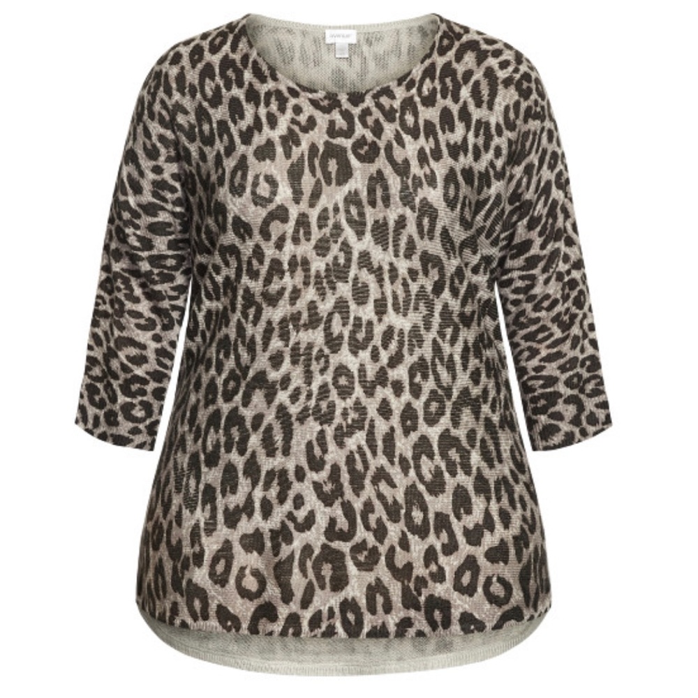 AVENUE | Printed Pullover Sweater
